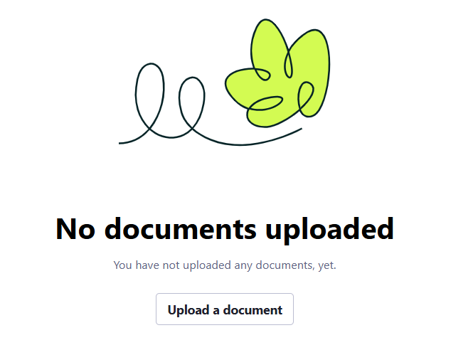 Handshake document upload